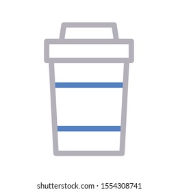 coffee vector thin line icon