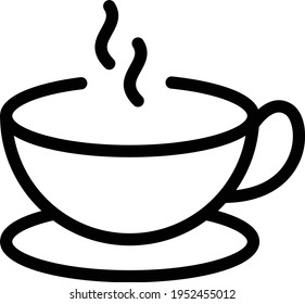 coffee vector thin line icon