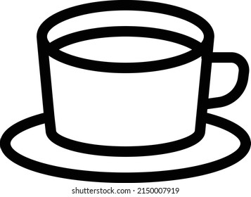 coffee vector thin line icon