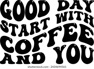Coffee vector and typography t-shirt design