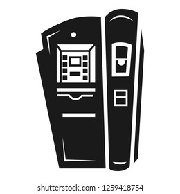 Coffee vending machine icon. Simple illustration of coffee vending machine vector icon for web design isolated on white background