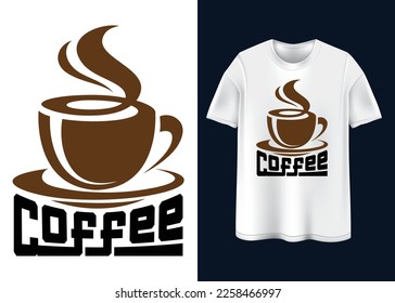 Coffee vibes Typography T-shirt design