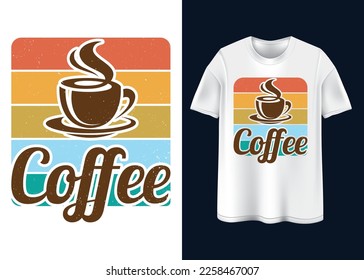 Coffee vibes Typography T-shirt design