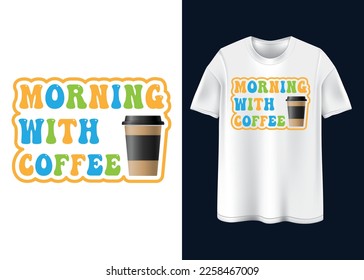 Coffee vibes Typography T-shirt design