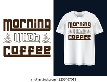 Coffee vibes Typography T-shirt design