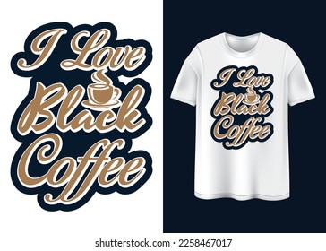 Coffee vibes Typography T-shirt design