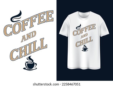Coffee vibes Typography T-shirt design