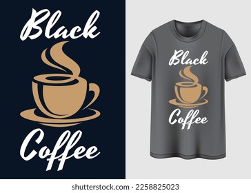 Coffee Vibes Typography T-shirt design