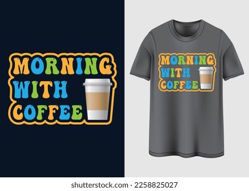 Coffee Vibes Typography T-shirt design