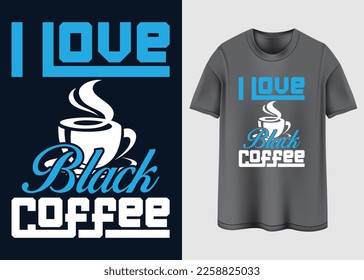 Coffee Vibes Typography T-shirt design