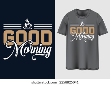 Coffee Vibes Typography T-shirt design