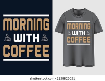 Coffee Vibes Typography T-shirt design