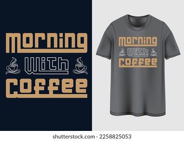 Coffee Vibes Typography T-shirt design