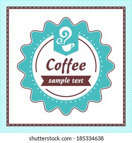 Coffee vintage label.