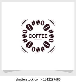 coffee vintage logo design vector, coffee brand logo design template
