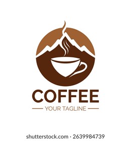 Coffee vintage logo vector art illustration