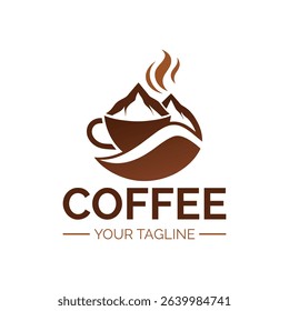 Coffee vintage logo vector art illustration