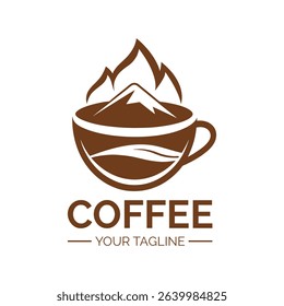 Coffee vintage logo vector art illustration