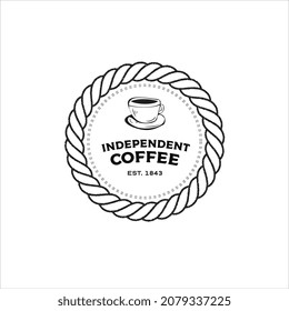 Diseño de Logos de Café Vintage. Colección de elementos de los logotipos vectoriales, símbolos de iconos, etiquetas retro, insignias y siluetas.