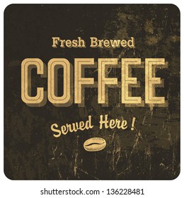 Afiche de la cosecha del café. Vector