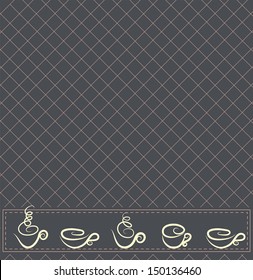 Coffee wallpaper design. Harmonic color combinations.