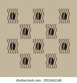 coffee wallpaper vector illustration design