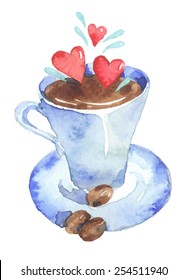 coffee watercolor