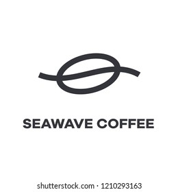  coffee wave logo icon designs vector