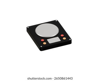 Kaffee Waage Symbol 3D-Illustration rendern