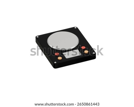 coffee weighing scale icon 3d illustration render