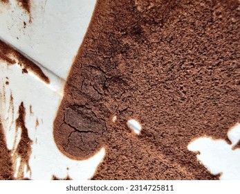Coffee Wet Background. Uneven Dye Texture. Grain Dirt Spatter. Brown Coffee Poster. Grain Worn Vector. White Stain Surface. Dirty Tea Drop Cardboard. White Coffee Drink. Natural Craft Coffee Pattern.