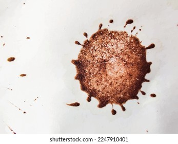 Coffee Wet Parchment. Brown Coffee Print. Grain Worn Effect. Dirty Wet Dirt Structure. White Coffee Grunge. Grain Mark Texture. Brown Stain Spatter. Natural Plain Coffee Pattern. Uneven Dye Surface.