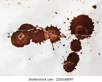 Coffee Wet Structure. Rustic Dye Pattern. Dirty Drop Texture. Abstract Plain Coffee Surface. Brown Coffee Stain. Dirty Food Splash. White Coffee Effect. Grain Tea Spot Parchment. Brown Drink Spatter.