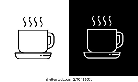 Diseño de conjunto de iconos de café blanco