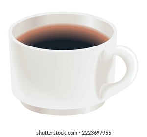 coffee in white mug icon