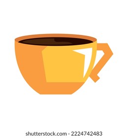 coffee yellow cup drink icon