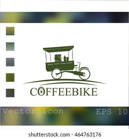 Coffeebike vector icon