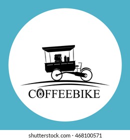 Coffeebike vector icon