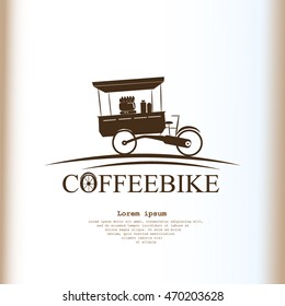 Coffeebike vector icon