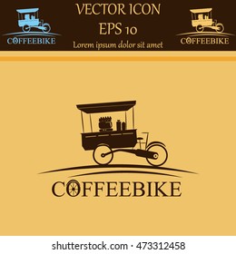 Coffeebike vector icon