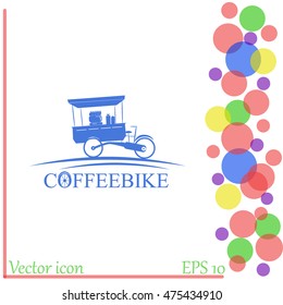 Coffeebike vector icon