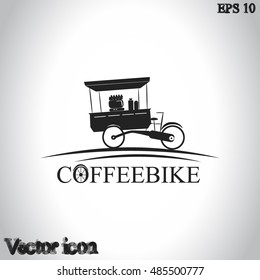 Coffeebike vector icon