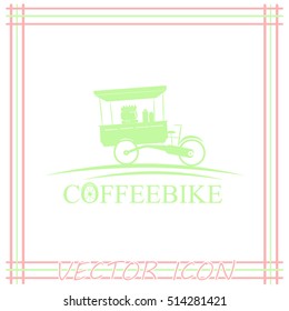 Coffeebike vector icon