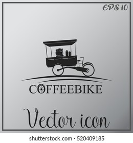 Coffeebike vector icon