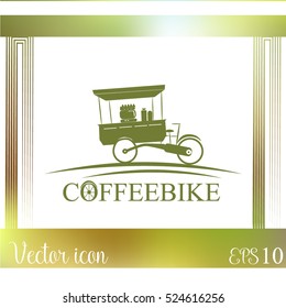 Coffeebike vector icon