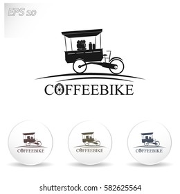 Coffeebike vector icon
