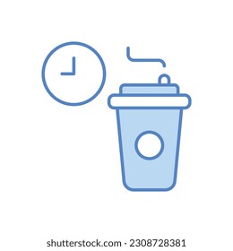 Coffeebreak icon vector stock illustration.