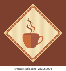 coffee-cup-with-round-of-coffee-beans