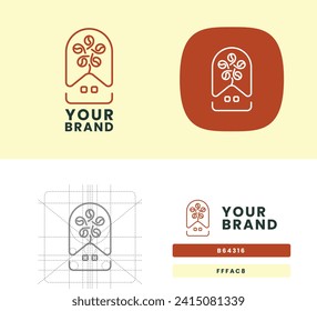 CoffeeForest House and Coffee Bean Tree Logo Design