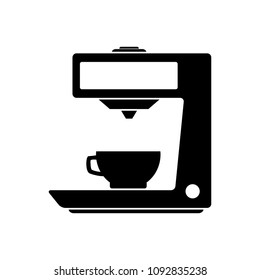 Coffeemaker machine, espresso machine vector icon
